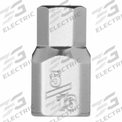 MILWAUKEE Bit Socket: 1/4 in Drive Size, Hex Tip, 5/16 in Tip Size, 51/64 in Overall Lg - Hex Bit Sockets
