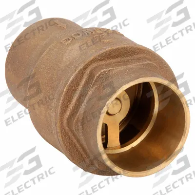 MILWAUKEE VALVE Low Lead Spring Check Valve: Swing, Inline Valve Body, 2 in Pipe Size - Lead-Free Bronze Inline Disc Check Valves