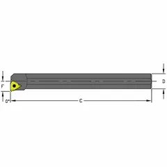 ULTRA-DEX USA Indexable Thread Turning Tool Holder: A08M LSER2 (MPN 957-000-046). Key specifications — attr257292: A08M LSER2.