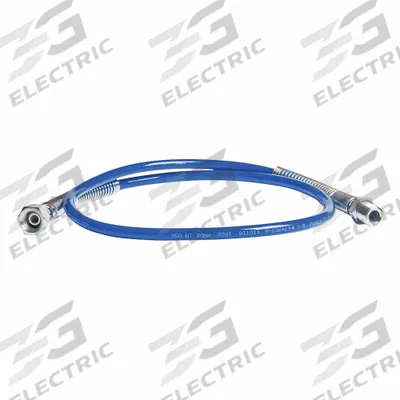 GRACO COUPLED HOSE: 1/8 in Inside Dia, 3 ft Overall Lg, Nylon, Nylon, Blue - Paint Sprayer Hoses