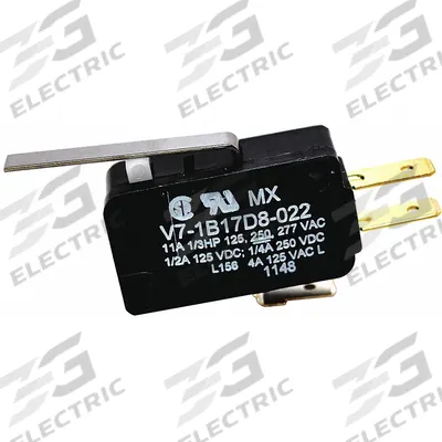 Honeywell Miniature Snap Action Switch: Roller Lever Actuator, 1NO/1NC - Roller-Lever Snap-Action Switches