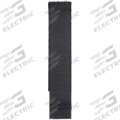 FASTENATION Hook-and-Loop Cable Tie: 4 in Lg, 1.25 in, 1 in Wd, Nylon/Polypropylene - Pre-Cut Hook-and-Loop Cable Tie Strips