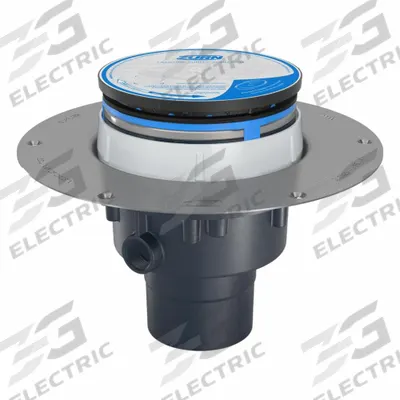 ZURN Floor Drain: 9 7/8 in Overall Dia, 5 in Grate Size, 4 in Nominal Pipe Size - Height Adjustable Floor Drains