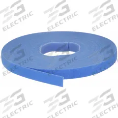 VELCRO BRAND Hook-and-Loop Cable Tie Roll: 75 ft Lg, 0.75 in Wd, 50 lb Tensile Strength, Blue (MPN 176062). Key specifications — Color: Blue; Material: Nylon; Brand: VELCRO BRAND.