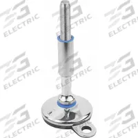 KIPP Male-End Leveling Mount: Swiveling Stud, M12 Thread Size, 60 mm, 10 kN Capacity (MPN K1303.206012X140). Key specifications — Finish: Polished; Base Shape: Round; Load Capacity: 10 kN; Mounting Holes: Mounting Holes Included.