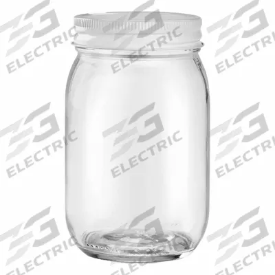 APPROVED VENDOR Wide Mouth Bottle: 480 mL, 63-400, Colorless, 12 Bottles - Clear Wide Mouth Round Glass Lab Bottles