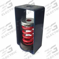 APPROVED VENDOR Hanger-Mount Vibration Isolator: Spring, 510 lb Capacity, 3 1/4 in Wd, 2 3/4 in Dpth. Key specifications — Brand: APPROVED VENDOR; Durometer: 65A.