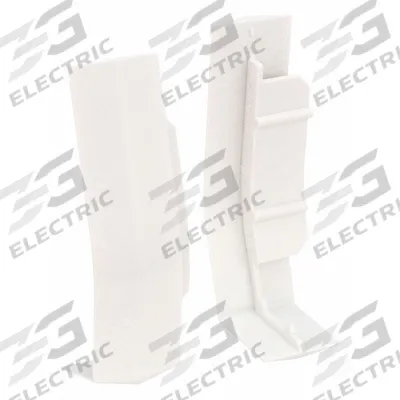 LEGRAND Base Seam Clip: CableSmart 40N2, 4 in Wd, 2 in Ht, Plastic - Base Couplings for Multichannel Raceways