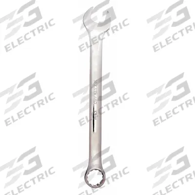 WESTWARD Combination Wrench: Alloy Steel, Chrome, 21 mm Head Size, 10 5/8 in Overall Lg - Metric 12-Point Combination Wrenches