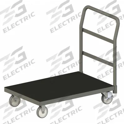 APPROVED VENDOR Platform Truck: 1,400 lb, 60 in L x 36 in W x 7 7/8 in H Deck, Solid - Shock-Absorbing Nonslip Platform Trucks