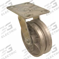 APPROVED VENDOR Plate Caster: Swivel, Iron, 6 in Wheel Dia, 2 in Wheel Wd, 7 1/2 in Mounting Ht (MPN P21S-C060R-16-VG1). Key specifications — attr1100373: APPROVED VENDOR.