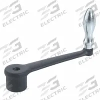 JW WINCO Crank Handle: Cast Iron w/ Revolving Steel Grip, 14 mm Bore Dia, 160 mm Handle Lg (MPN 14MC18/D). Key specifications — Brand: JW WINCO.