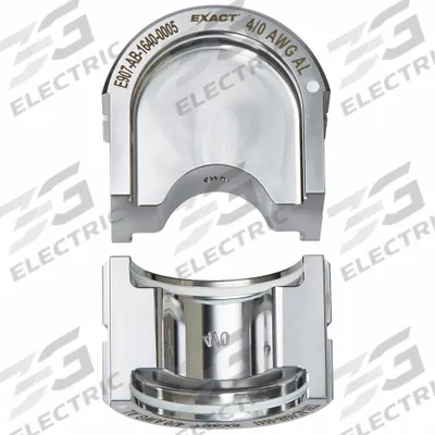 MILWAUKEE Upper and Lower Crimping Die: 4/0 AWG, U Style Dies, For Use With 2779-22 - Milwaukee Replacement Crimping Dies