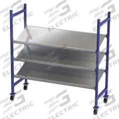 UNEX FLOW CELL Gravity Flow Rack: 76 in x 28 in x 72 in, Tilt, 3 Shelves, Steel (MPN FCMTPS76283). Key specifications — Brand: UNEX FLOW CELL; Decking Material: Steel.