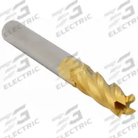 APPROVED VENDOR Square End Mill: Carbide, TiN Coated, 4 Flute, 31/64" Mill Dia, 1" LOC, 3" OAL (MPN 206-001197)