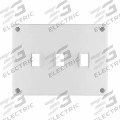 LEGRAND Wall Plate: Toggle, 3 Gang, White - Tamper-Resistant Wall Plates