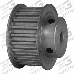 DAYTON Timing Pulley: Curvilinear, Fixed, For 15 mm Belt Wd, 24 Teeth, 5 mm Pitch, Aluminum (MPN 24-5M15-6FA3). Key specifications — Brand: DAYTON; Finish: Clear Anodized; For Belt Series: Powerhouse®.