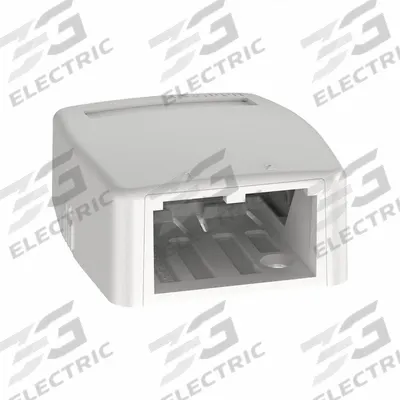 PANDUIT Surface Mount Box: Mini-Com, Mini Com, 24 Ports, White, Voice - Voice & Data Jack Boxes