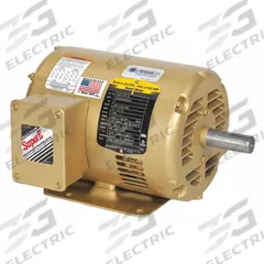 BALDOR General Purpose Motor: Rigid Base Mount, Open Drip Proof, 3/4 hp, 575V AC, 1,760 RPM (MPN EM31112-5). Key specifications — Brand: BALDOR; Nameplate Voltage @ 60 Hz: 575V AC; Full Load Current @ 60 Hz: 0.93 A; Nameplate RPM @ 60 Hz: 1,760 RPM; Motor Enclosure: ODP.