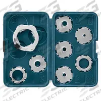 BOSCH Router Template Guide Kit: 8 Piece(s) (MPN RA1128). Key specifications — attr217824: BOSCH; attr217835: 1613AEVS; attr217852: Router Template Guide Kit; attr217821: RA1128.