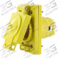 LEVITON Flush Mounting Locking Receptacle: 30 A, 120/208V AC, L21-30R (MPN 69W81). Key specifications — attr952388: LEVITON; attr981144: No; attr981149: Valox; attr981159: Not Rated; attr981173: 120/208V AC.