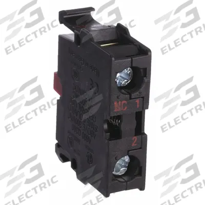 EATON Contact Block: 22 mm Panel Mounting Size, 1NC, Momentary - Contact Blocks