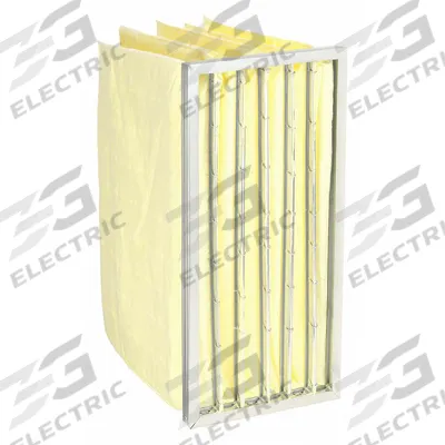GRAINGER Pocket Air Filter: 24 in x 12 in x 15 in, MERV 14, Yellow, Synthetic - MERV 14 Pocket Air Filters