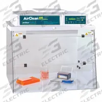 AIRCLEAN SYSTEMS Dead Air Box: AC600, 32 in Overall Wd, 30 in Overall Ht, 24 in Overall Dp, Clear (MPN AC632DBC). Key specifications — Assembly: Fully Assembled; Brand: AIRCLEAN SYSTEMS; Base/Stand Included: Yes; Blower Included: No (Not Required); Work Surface Included: Yes.