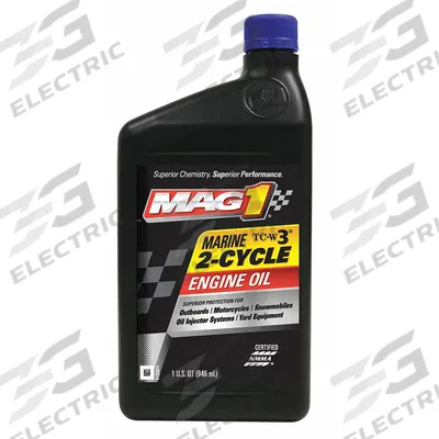 MAG 1 2-Cycle Engine Oil: Conventional, Biodegradable, 1 qt Size, Bottle - 2-Cycle, 4-Cycle & Powersports Engine Oil