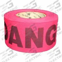 APPROVED VENDOR Barricade Tape: 135 ft Lg, 2 in Wd, Danger Legend, Wood Fiber, Red Color (MPN SRP2135R1164-200). Key specifications — Tape Message: Danger; Message Color: Black; Brand: APPROVED VENDOR.