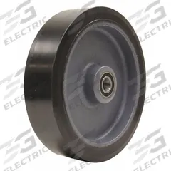 APPROVED VENDOR Caster Wheel: 12 in Wheel Dia., 3 in Wheel Wd, Polyurethane, 4,550 lb Load Rating (MPN HC12030S6-16-6205-826). Key specifications — Brand: APPROVED VENDOR; Wheel/Tread Color: Black.
