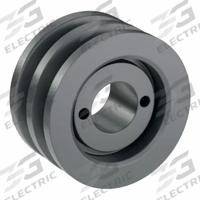 APPROVED VENDOR V-Belt Pulley: 2AK34, 2 Groove, 3.45 in OD, Bushed Bore - Bushed-Bore Cast-Iron V-Belt Pulleys
