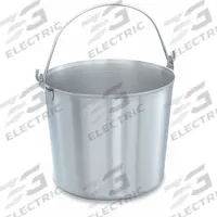 VOLLRATH Dairy Pail: 13 qt Capacity, 9 3/8 in Overall Ht, 11 3/8 in Overall Dia, Stainless Steel (MPN 59120). Key specifications — Brand: VOLLRATH; Material: Stainless Steel; FDA Compliant: No; NSF Certified: Yes.