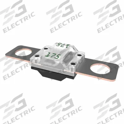 LITTELFUSE Automotive Fuse: MIDI 498 Series, Two-Hole, Bolt-On, Time-Delay, 175 A - Two-Bolt-Hole Time-Delay Fuses