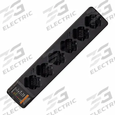 MOTOROLA Multi-Unit Charger: Fits Motorola, For DLR110 Series, 6 Radios Charged - Motorola-Compatible Chargers