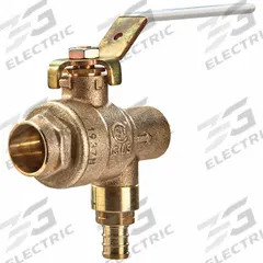 WATTS Ball And Relief Valve: Crimped x Crimped, 3/4 in x 3/4 in, Bronze, 400 psi Max. Op Pressure (MPN 3/4 LFBRVM1SXSXP-80). Key specifications — Brand: WATTS.