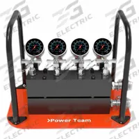 POWER TEAM Hydraulic Manual Selector Manifold Valves: 1 Inlet Ports, 4 Outlet Ports, LM4S. Key specifications — attr1018424: LM4S; attr1018428: POWER TEAM.