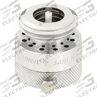 CHICAGO FAUCETS Vacuum Breaker: Brass, Chrome, 125 psi Max. Pressure - Faucet Vacuum Breaker Parts