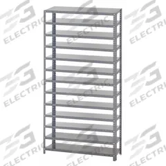 QUANTUM STORAGE SYSTEMS Bin Shelving: 36 in x 18 in x 75 in, 1 Sided, 0 Bins, 13 Shelves (MPN 1875-000). Key specifications — Includes Bins: No; Frame Color: Gray; Frame Material: Steel; Brand: QUANTUM STORAGE SYSTEMS.