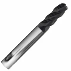 APPROVED VENDOR Ball End Mill: Carbide, AlCrN Coated, 4 Flute, 5/8" Mill Dia, 1-1/4" LOC, 3-1/2" OAL (MPN 311214)