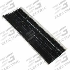 TRU-FLATE Radial Inserts/String Repairs: Patches & Plugs, Strip, Radial Truck Tires, Rubber, Black (MPN 15-206). Key specifications — Product Type: Patches & Plugs; Compatible Tire Type: Radial Truck Tires; Brand: TRU-FLATE; Material: Rubber; Shape: Strip.