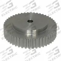 DAYTON Timing Pulley: Trapezoidal, Plain, For T5 Timing Belt Section, For 10 mm Belt Wd, 48 Teeth (MPN 21T5/48-0). Key specifications — Brand: DAYTON; Tooth Profile: Trapezoidal; Finish: Plain.