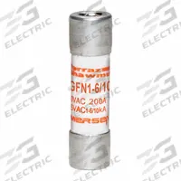 MERSEN Fuse: GFN Series, Midget, Time-Delay, 1.6 A, 250 V AC, 13/32 in x 1 1/2 in, Indicating (MPN GFN1-6/10). Key specifications — Series: GFN; Brand: MERSEN.