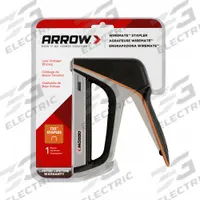 ARROW Staple Gun: 6 1/2 in Overall Lg, For 3/8 in_7/16 in_9/16 in Staple Leg Lg, Straight Drive (MPN T25X). Key specifications — attr177325: Straight; attr125717: ARROW; attr171020: Arrow T25; attr177373: Plastic; attr508666: 7 In or Less.
