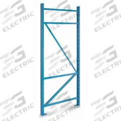 STEEL KING Upright Frame: Bolted, 16 ft Overall Ht, 42 in x 3 in, Blue, Steel, 7 ga Upright Gauge (MPN BCF3L042192F03PB). Key specifications — Color: Blue; Brand: STEEL KING.