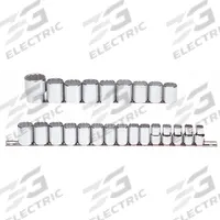 PROTO Socket Set: 1/2 in Drive, 24 Piece, 12-Point, Metric, 10 mm to 36 mm (MPN J54211-TT). Key specifications — attr1224269: 1/2 in; attr1204685: Not Tether Capable; attr1204650: 10 mm to 36 mm; attr1204673: Socket Bits Not Included; attr1204688: PROTO; attr1206170: Standard Sockets.