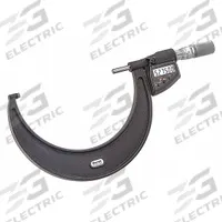 STARRETT Digital Outside Micrometer: 5 in to 6 in /127 mm to 152 mm, Inch/Metric, IP67 (MPN 733.1XFLZ-6). Key specifications — attr1182744: 0.00005 in/0.001 mm; attr1182751: Certificate of Inspection; attr1182776: IP67; attr1182741: STARRETT; attr1182743: +/- 0.004 mm; attr1182759: Yes.