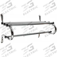 CSL Wall-Mount Garment Rod: Rod Design (No ) Hooks, 17 in Overall Ht, 30 in Overall Wd, Zinc, Silver (MPN TMK-30). Key specifications — Color: Silver; Finish: Zinc-Plated; Material: Zinc.
