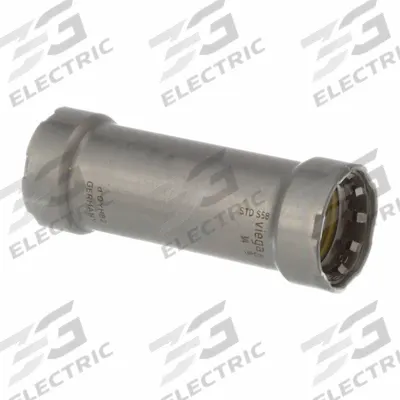 VIEGA MEGAPRESS Crimp Coupling Fitting: 3/4 in Pipe x 3/4 in Pipe Size, Press-fit x Press-fit - Gas Steel Press Pipe Fittings