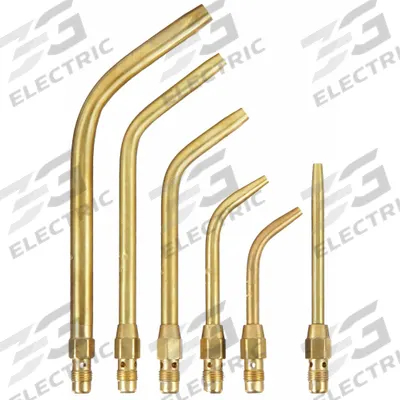 UNIWELD Screw Connect Soft Flame Tip Set: Soft Flame, External Lighter - Uniweld Soft Flame Series Tips